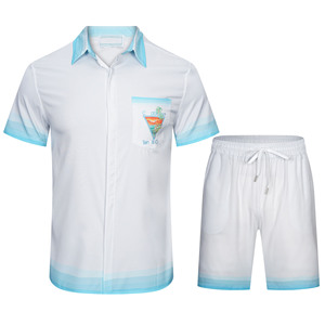 Nouvel <span class=keywords><strong>Ensemble</strong></span> <span class=keywords><strong>Short</strong></span> Décontracté Unisexe Été 2025 Imprimé Numérique <span class=keywords><strong>Chemise</strong></span> Manches Courtes Tricoté 100 % Polyester Séchage Rapide <span class=keywords><strong>Ensemble</strong></span> 2 Pièces - Product Image 4