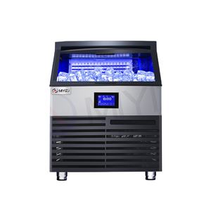 Machine à glaçons commerciale de comptoir solaire/électrique en acier inoxydable, blocs de glace cubiques, capacité 50 kg/jour, industrielle, écoénergétique - Product Image 1