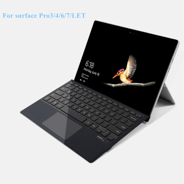 Factory Wholesale With Touch Pad Tablet Wireless Keyboard for microsoft Surface Pro 3 4 5 6 7 Go 2 Go3