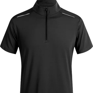 Chemises à revers unies personnalisables en gros pour hommes et femmes, en Spandex/Polyester écologique, extensibles, à séchage rapide, pour le fitness - Product Image 4
