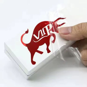 Autocollant de transfert 3D or et argent 5x5 cm, autocollant personnalisé pour emballage, logo, autocollant métallique personnalisé électro-plaqué - Product Image 2