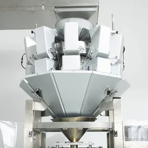 Otomatis Chip kacang makanan ringan mengisi membentuk kemasan beras buah kering multi-kepala skala timbangan kemasan mesin untuk Granule