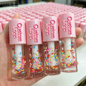 Brillo Labial Vegano Transparente con Sabor a Fruta, Bálsamo Labial Hidratante de Larga Duración, Aceite Labial Líquido Transparente Rosa, Marca Privada - Product Image 1