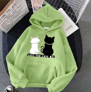 Felpe con Cappuccio <span class=keywords><strong>per</strong></span> Ragazze Carine all'Ingrosso, Felpe da Donna a Maniche Lunghe con Stampa di Gatti, Pullover - Product Image 5