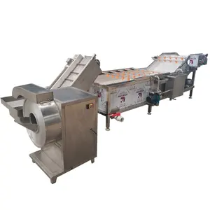 Complete Line Potato Chips Making Machine French Fries Fryer Production Line