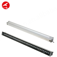 Control Dmx512 disponible aleación de aluminio Ip65 36W luz montada en la pared al aire libre Rgb luz de la arandela