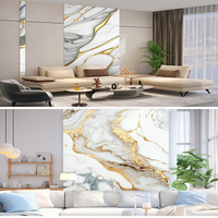 Paneles de Pared Decorativos 3D Modernos de PVC Ignífugo de 1220x2440mm para Decoración de Paredes de Hoteles y Oficinas