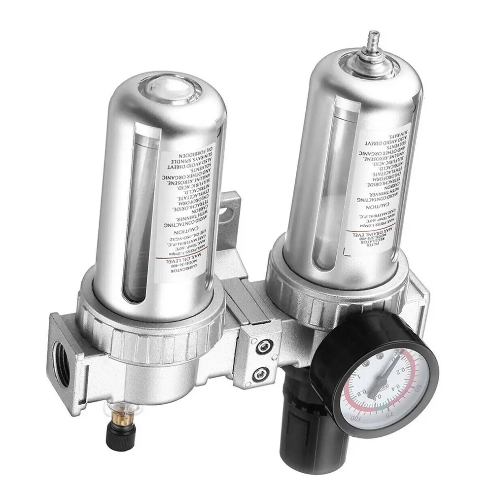 G1/2 ''filtro compressor de ar, separador de água ferramentas com medidor regulador