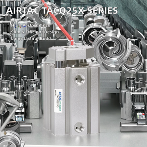 กระบอกสูบลม AirTAC TACQ25X5/10/15/20/25/30/50S แบบมาตรฐาน 3 แกน - Product Image 2