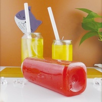 250ml 330ml 500ml carré en plastique PET Pop Can bouteille jus boisson Smoothies bouteilles