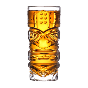 Taza de cristal con temática exótica del Mar del Sur con cara de zombi, vaso de barra multiusos, cristalería gruesa, copa de cristal de cóctel <span class=keywords><strong>Tiki</strong></span> Tropical - Product Image 6