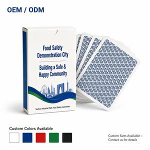 Cartes à jouer personnalisées OEM/ODM |   Jeu de cartes de poker de qualité supérieure |   Cartes-cadeaux promotionnelles pour entreprises |   Conception sur mesure en termes de taille/couleur |   Arrondi - Product Image 1