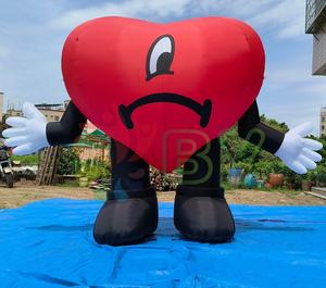 Globo inflable <span class=keywords><strong>de</strong></span> amor Corazón rojo inflable para fiesta Deshierbe Día <span class=keywords><strong>de</strong></span> San Valentín Decoraciones navideñas Publicidad Instalar globos - Product Image 4