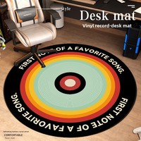Polyester Runder Moderner Minimalistischer Rutschfester Umweltfreundlicher Teppich Maßgefertigte Größen für Jungenzimmer Bettvorleger Retro Bodenbelag Spielzimmer
