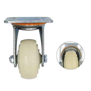 2025 Hersteller Industrial PU <span class=keywords><strong>Caster</strong></span> Red Farbe Mittelschwere Edelstahl-Lenkräder - Product Image 1