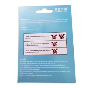 Cartoon temperatura testa adesivo para bebê Digital LCD Display termômetro para uso doméstico Blister embalagem - Product Image 6