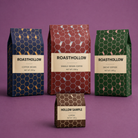 Sachets personnalisés imprimés à trois soudures avec trou de suspension pour sucettes, bonbons gélifiés et cadeaux de fête