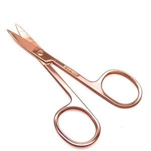 New Stainless Steel Curved Head Eyebrow Scissor Makeup Trimmer Facial Hair Remover Manicuring Scissor Nail <strong>Cuticle</strong> <strong>Tool</strong> - Product Image 5