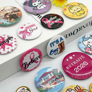 Badges amovibles personnalisés, accessoires vestimentaires tendance, badges en métal durable, artisanat exquis, matériau en étain décoratif - Product Image 3