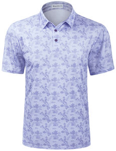 Liquidation – Polo Homme à Manches Courtes Rayé Séchage Rapide – T-shirt de Golf Respirant Anti-plis Décontracté pour l'Été – Hommes et Garçons - Product Image 3