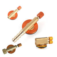 2 buah 1 Lb adaptor tabung kecil propana Input EN417 Lindal katup Kemah adaptor kompor Output silinder LPG luar ruangan
