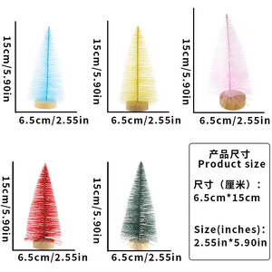 Árbol de Navidad Artificial de PVC Ecológico de Alta Calidad, Mini Árbol de Pino de Escritorio, Adorno DIY, Diseño Realista para el Hogar, Año Nuevo - Product Image 4
