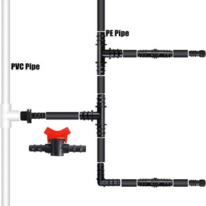Kit de raccords d'irrigation, connecteurs de tuyaux de 16 mm, coudes, tés, bouchons pour systèmes d'arrosage goutte à goutte - Product Image 2
