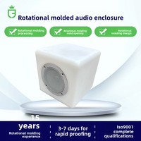 Coque de haut-parleur de basses pleine fréquence à cinq trous en plastique moulé par rotation personnalisée