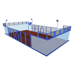 Sports Equipment Customized Size Outdoor Indoor Panoramic Padel <strong>Court</strong> Portable Paddle Tennis <strong>Court</strong> - Product Image 1