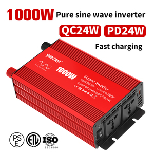 Tinh khiết Sine Wave Power <span class=keywords><strong>Inverter</strong></span> 12V 220V DC để AC xe điện biến tần 1000W 2000W biến tần với bộ sạc - Product Image 3