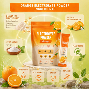 Suplementos Deportivos para Adultos, Orgánicos, Bajos en Carbohidratos, Sabor a Fruta, Vitamina C, Bebida Instantánea en Polvo con Electrolitos, Refuerzo Inmunológico, 10 g - Product Image 2