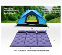 Matelas de camping gonflable automatique pliable, matelas pneumatique individuel pour tente, randonnée et voyage