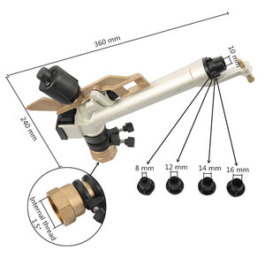 Cañón <span class=keywords><strong>de</strong></span> <span class=keywords><strong>Riego</strong></span> Metálico <span class=keywords><strong>de</strong></span> 1.5 <span class=keywords><strong>Pulgadas</strong></span> con Rosca Hembra, <span class=keywords><strong>de</strong></span> Largo Alcance, para Sistemas <span class=keywords><strong>de</strong></span> Irrigación Agrícola - Product Image 2