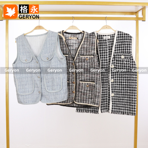 Jupe boucle d'<span class=keywords><strong>occasion</strong></span> Blazer gilet utilisé femmes Tweed vêtements en vrac 45KG 50KG balles pour Ukay Ukay vêtements d'<span class=keywords><strong>occasion</strong></span> - Product Image 4