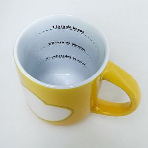 Taza de Cerámica Personalizada con Asa, Diseño de Corazón Amarillo, Regalo Empresarial, Taza Individual - Product Image 4