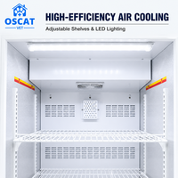 OSCAT 238L 2~8 ℃   Réfrigérateur de laboratoire avec contrôle par microprocesseur, alarme haute/basse température et dégivrage automatique pour usage pharmaceutique et hospitalier