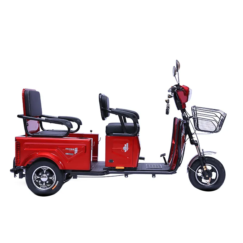 Suku Cadang Bensin Triciclo Electrico Sepeda Motor Roda 3 Trike untuk Dewasa Kargo Mesin Trike Mundur Sepeda Roda Tiga Listrik