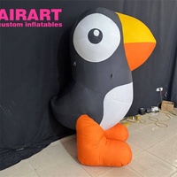 Modèle d'oiseau gonflable décoratif sur mesure. Ballon d'oiseau perroquet gonflable pour la publicité