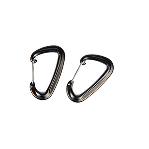 Aluminum Locking Climbing Carabiner Clips Black Color Wholesale High Quality Hiking Carabiner Hook