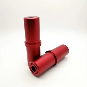 Custom CNC Machining Aluminum Parts Red Anodized Alloy Sleeve Pin Tip Cover for Machining Precision Machined Components - Product Image 2
