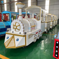 Kereta Wisata Listrik Tanpa Rel untuk 24 Penumpang, Produk Profesional untuk Taman Hiburan dan Wisata