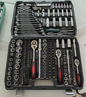 Offre Spéciale 216 pièces ensemble d'outils à douille à main kit d'outils à main ménage voiture camion véhicule réparation ensemble de douilles