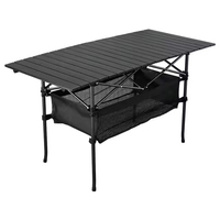 Table à manger pliable moderne en aluminium portable pour barbecue en plein air, pique-nique, camping, utilisation en salon 4 saisons