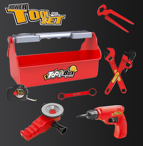 JinYing Interesting Craftsman Red 22 Pieces Net Bag Screwdrivers Power <b>Tools</b> Kit <b>Set</b> Box for Boys - Product Image 6