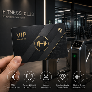บัตรสมาชิกฟิตเนส RFID แบบกำหนดเองสำหรับการเข้าใช้บริการฟิตเนสคลับและการระบุตัวตนสมาชิก - Product Image 1