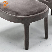 Chaise de salle à manger de luxe moderne nordique de haute qualité, mobilier de salle à manger rembourré