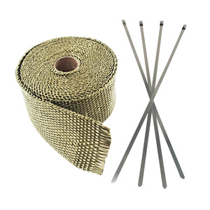 Cinta de aislamiento de fibra de vidrio de 2 pulgadas x 5 metros para protección térmica de tubos de escape de automóviles - Product Image 2