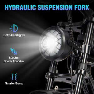 Ridstar Q20 미니 전기 자전거 20인치 48V 15Ah 허브 모터 이바이크 전동 모페드 하이브리드 자전거 전기 산악 오프로드 바이크 - Product Image 5