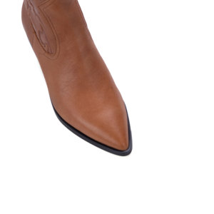 Commercio all'ingrosso personalizzato dropshipping a punta con <span class=keywords><strong>tacco</strong></span> <span class=keywords><strong>basso</strong></span> a metà polpaccio <span class=keywords><strong>stivali</strong></span> da Cowboy occidentali in vera pelle per <span class=keywords><strong>stivali</strong></span> firmati da <span class=keywords><strong>donna</strong></span> - Product Image 4