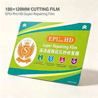 Película de hidrogel transparente autorreparable EPU TPU HD 2026 de 180*120mm para máquina de corte, compatible con plotter inteligente y GPS
